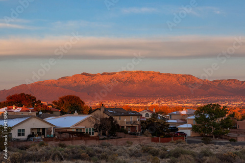 Albuquerque and the Sandia Mountains