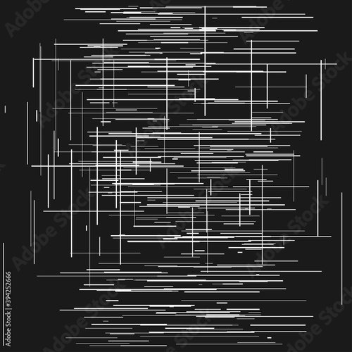 Irregular, random lines harsh texture. Abrasion, sketch, sketchy scribble lines