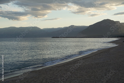 sunset on the beach