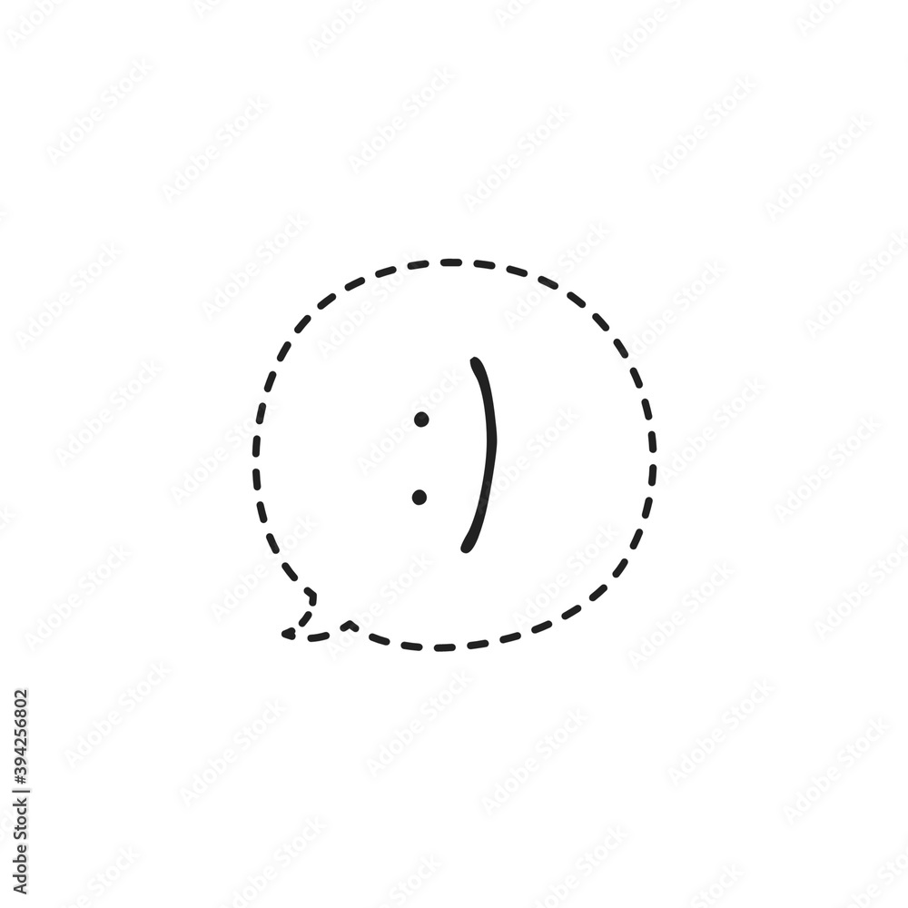 Speech Bubble Smile Lettering Speech Bubble Smile Lettering