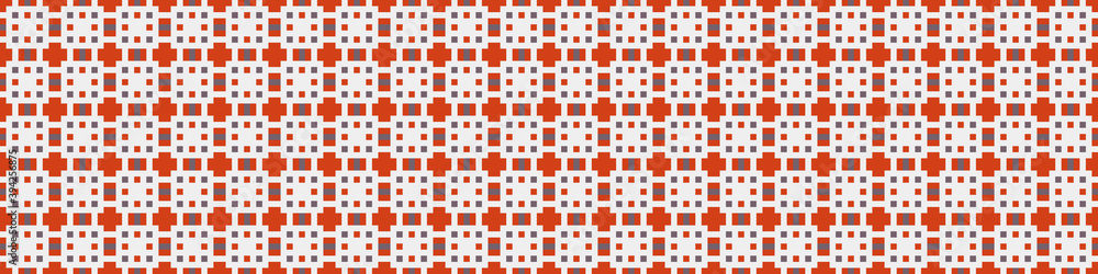 Fototapeta premium Abstract Cross Pattern Dots Logo generative computational art illustration