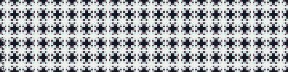 Fototapeta premium Abstract Cross Pattern Dots Logo generative computational art illustration