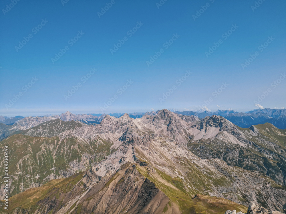 Bergblick in den Allgäuer Alpen 