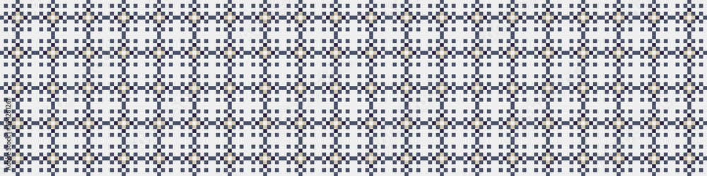 Fototapeta premium Abstract Cross Pattern Dots Logo generative computational art illustration