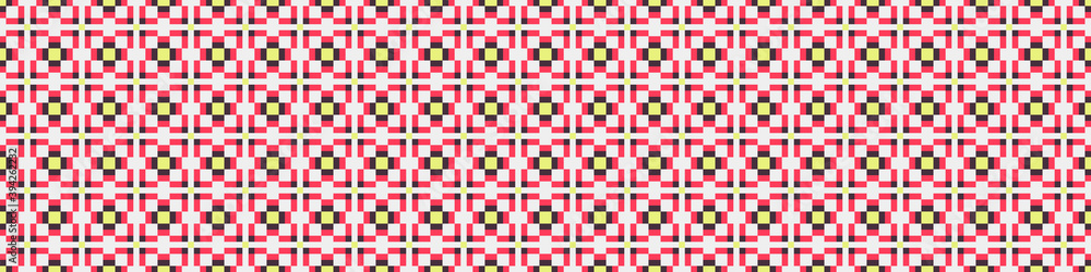 Fototapeta premium Abstract Cross Pattern Dots Logo generative computational art illustration