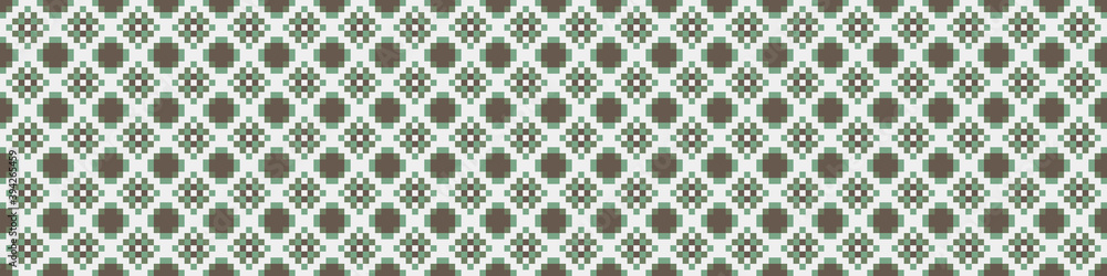 Fototapeta premium Abstract Cross Pattern Dots Logo generative computational art illustration