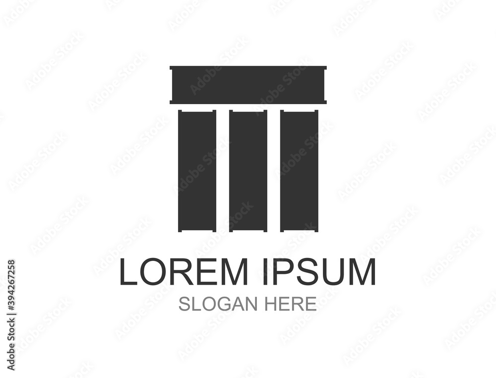 The logo is a stack of books which is suitable as a library logo The logo is a stack of books which is suitable as a library logo