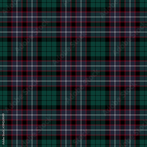 Hunter Modern Tartan Seamless Pattern - Repeating pattern design of Modern tartan