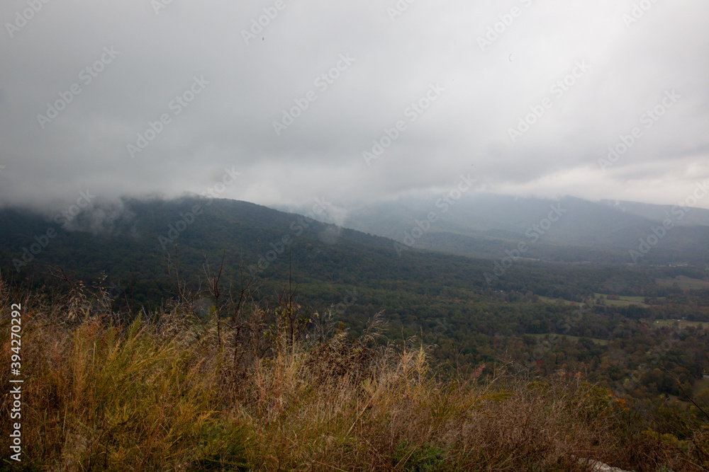 Mountain Landscape with clouds