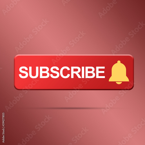 Foto Subscribe button with bell
