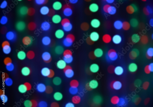 Bokeh lights background. Abstract multicolored lights in blur © pavel_812