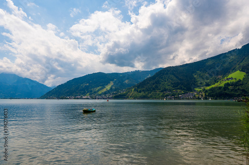 Beautiful view of the city of Zell am See with Zeller Lake in Salzburg, Salzburger Land, Austria © Martin