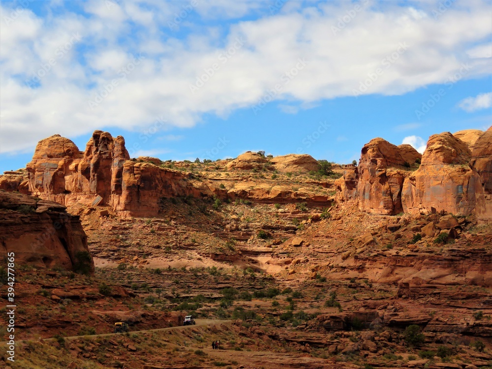 Fototapeta premium Canyonland National Park red sandstone mountains