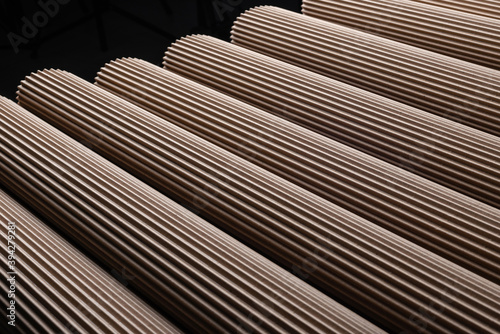 folded into a ring corrugated cardboard