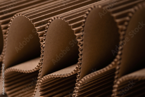 folded into a ring corrugated cardboard
