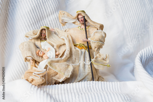 Nativity scene Mary, Joseph and Jesus