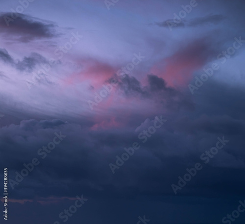 Pink Sunset and Cloudy patterns in the sky