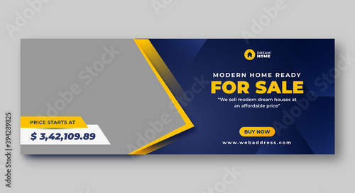 Real estate social media facebook cover web banner