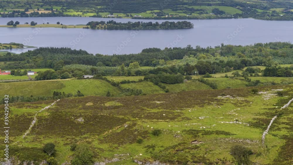 Time lapse of rural agricultural nature landscape during the day in Ireland. Time lapse of rural agricultural nature landscape during the day in Ireland.