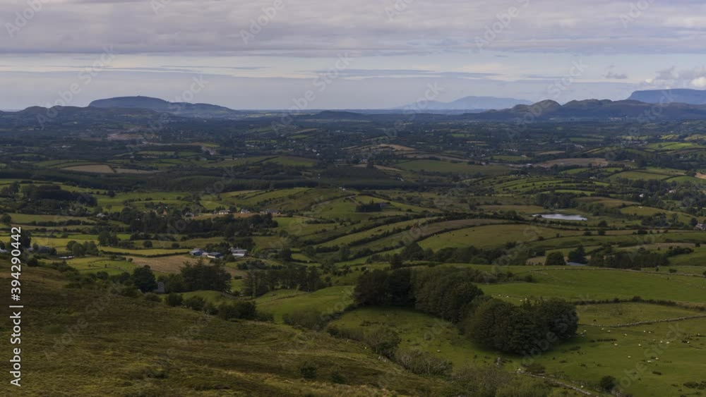 Time lapse of rural agricultural nature landscape during the day in Ireland. Time lapse of rural agricultural nature landscape during the day in Ireland.