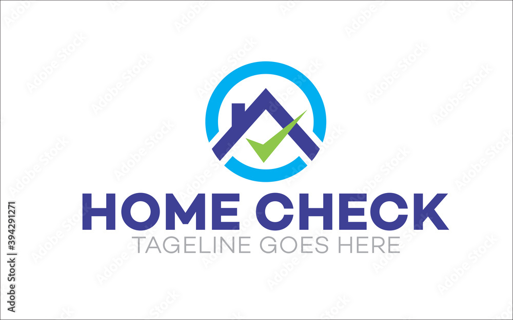 Illustration vector graphic of home inspection company logo design template