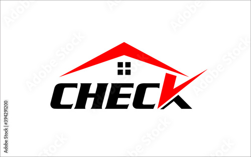 Illustration vector graphic of home inspection company logo design template