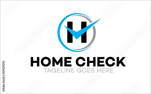Illustration vector graphic of home inspection company logo design template