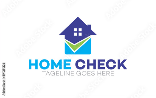 Illustration vector graphic of home inspection company logo design template