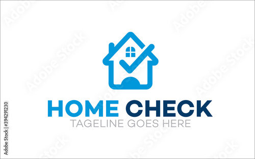 Illustration vector graphic of home inspection company logo design template