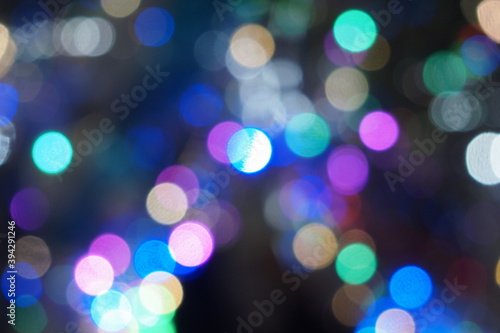 Blurred Background of Bokeh Lens   City lights