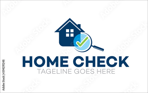 Illustration vector graphic of home inspection company logo design template