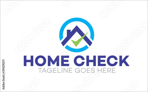 Illustration vector graphic of home inspection company logo design template
