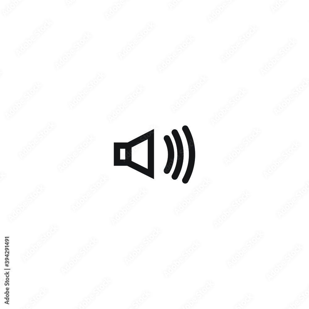 Icon vector graphic of audio sound, good for template web Icon vector graphic of audio sound, good for template web