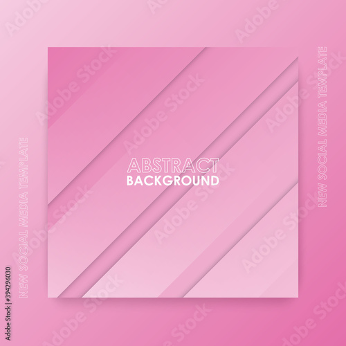 new social media template. Gradient geometric abstract design