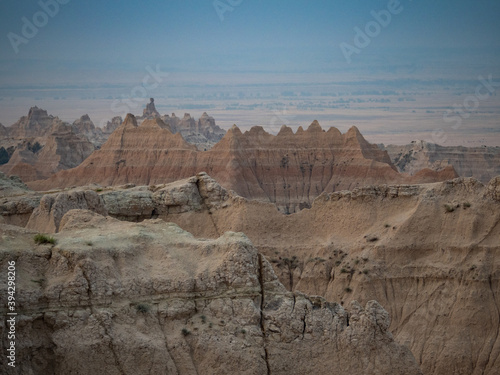 Pinnacles Section of Badlands National Park in South Dakota