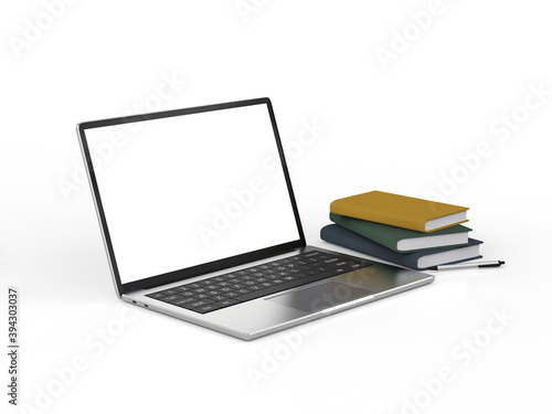 blank screen computer notebook