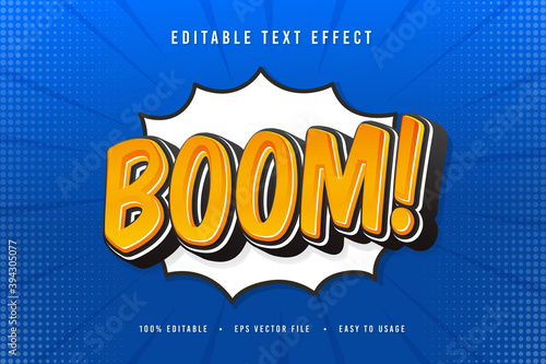 decorative boom Font and Alphabet vector