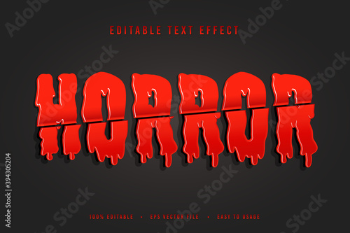 decorative horror Font and Alphabet vector
