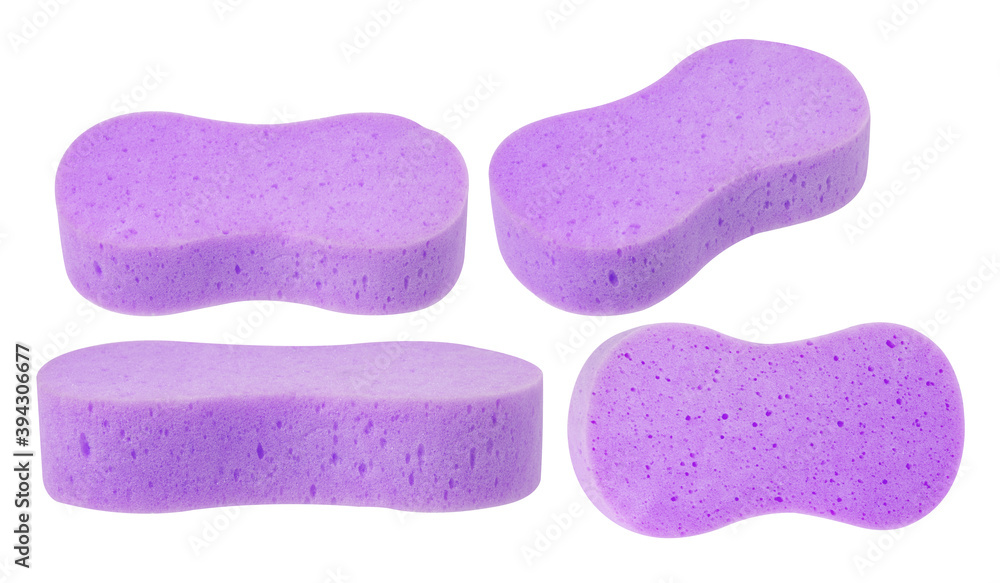 pastel sponge on the white background pastel sponge on the white background