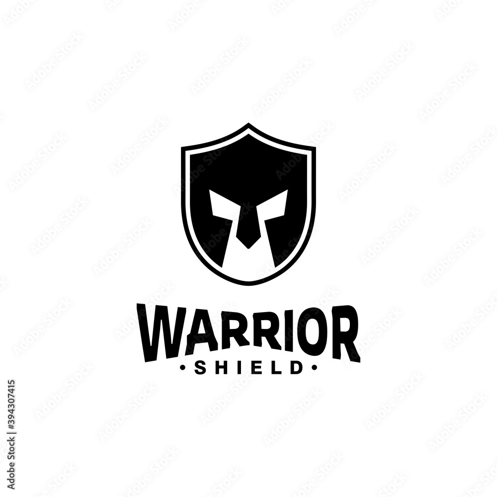 Warrior and Shield Logo Template Design Vector, Emblem, Design Concept, Creative Symbol, Icon Warrior and Shield Logo Template Design Vector, Emblem, Design Concept, Creative Symbol, Icon