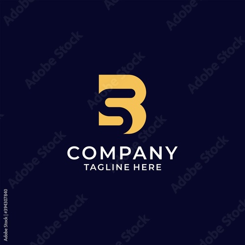 Letter sb/bs logo design simple