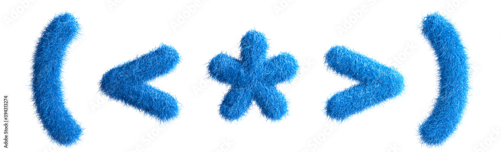 Text symbol made from fur, fur font, 3d alphabet. 3d illustration. Text symbol made from fur, fur font, 3d alphabet. 3d illustration.