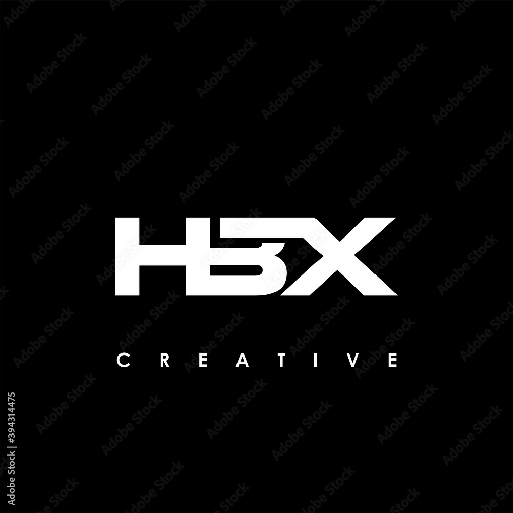 Fototapeta premium HBX Letter Initial Logo Design Template Vector Illustration 