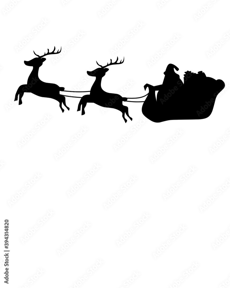 Santa Claus is carrying gifts Santa Claus is carrying gifts