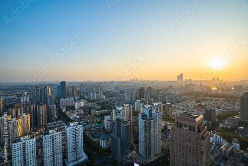 Fototapeta Naklejka Na Ścianę i Meble -  Night view city scenery Nanjing, Jiangsu, China