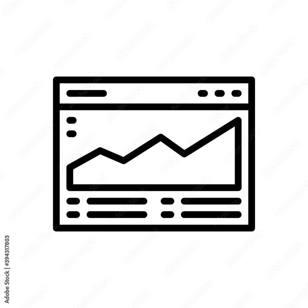 statistics icon in line style isolated on white background. EPS 10 statistics icon in line style isolated on white background. EPS 10