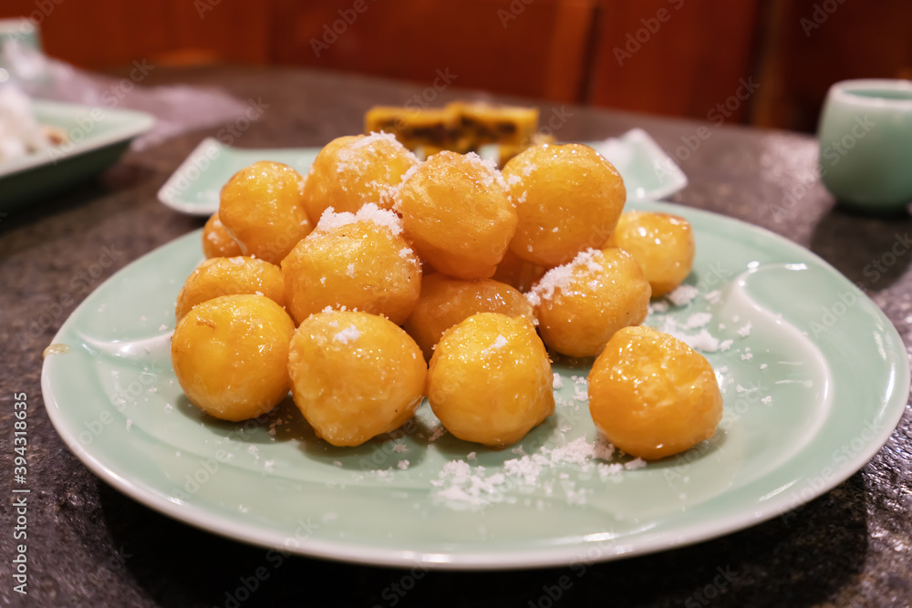 Honey sugar gourd, a traditional snack in Shanxi, China, Honey sugar gourd, a traditional snack in Shanxi, China,