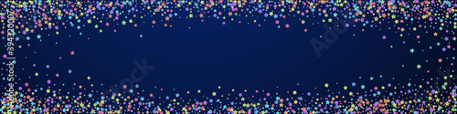 Festive optimal confetti. Celebration stars. Color
