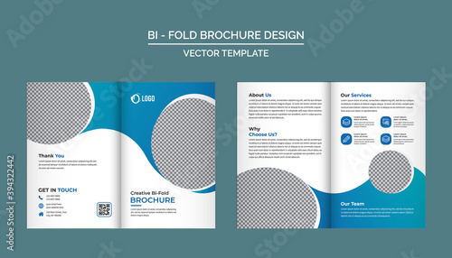 Bifold Brochure Design Template for your Company, Corporate, Business, Advertising, Marketing, Agency, and Internet business.
 photo