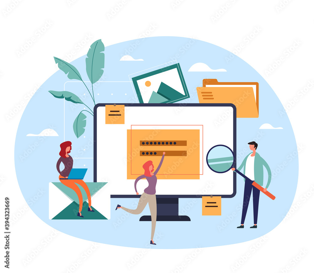 Content management target optimization concept. Vector flat graphic design illustration Content management target optimization concept. Vector flat graphic design illustration
